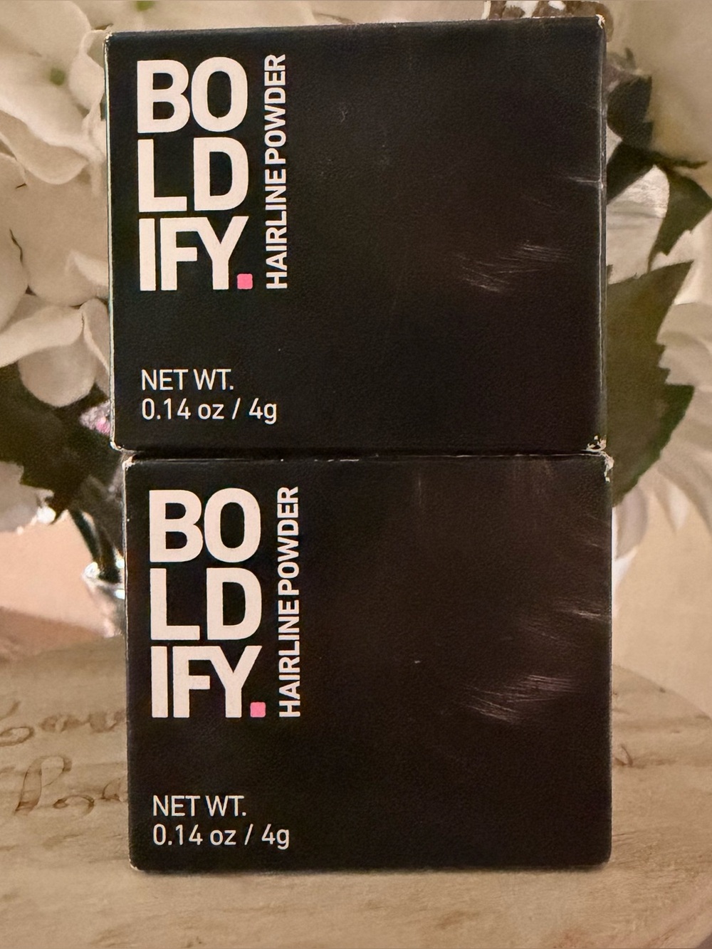 Lot of 2 Boldify Dark Brown Hairline Powder .14 oz each